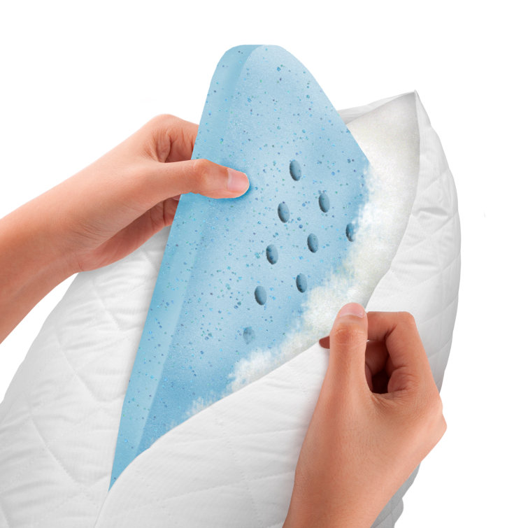 SensorPEDIC MemoryLOFT® Deluxe Quilted Memory Foam & Fibre Pillow (Set